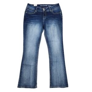 Wallflower Luscious Curvy Fit Womens Jeans Bootcut Blue Wash Size 15